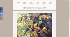 Desktop Screenshot of churchstreetgallerywc.com