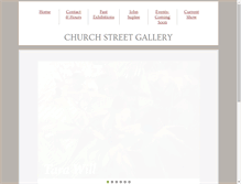 Tablet Screenshot of churchstreetgallerywc.com